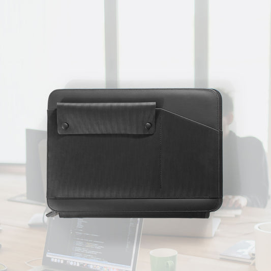 Lines Leather  Laptop Sleeve